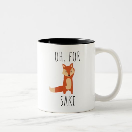 Voor de vossep tweekleurige koffiemok (Rechts)