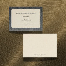 Voor de Wordsmith Afstudeercadeau Insteekkaart
