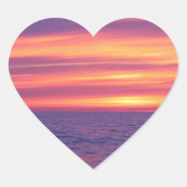 Voor de zonsopgang hart sticker