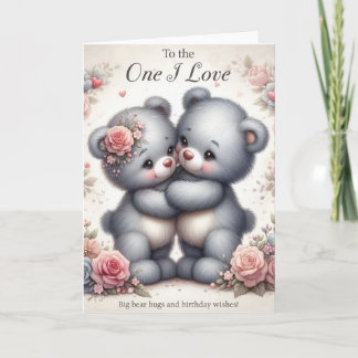 Voor degene die ik hou van de verjaardag Kaart