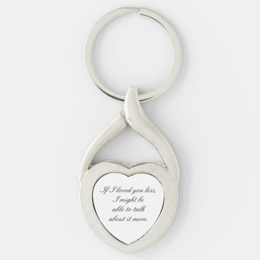 Voor degenen van diep gevoel die liefde uitdrukken sleutelhanger (Voorkant)
