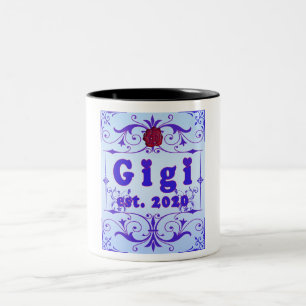 Voor die speciale "GiGi 2020" Tweekleurige Koffiemok