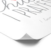 Voor dit kind heb ik 1 Samuel 1:27 Roze gegeten Poster (Hoek)