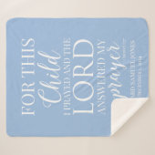 Voor dit kind heb ik een gepersonaliseerde baby ge sherpa deken (Voorkant (horizontaal))