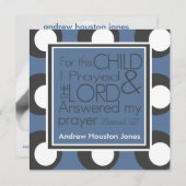 Voor dit kind heb ik geboorteaankondiging gebeden aankondiging (Voorkant / Achterkant)