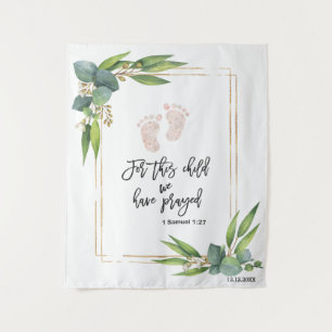 Voor dit kind hebben we Bijbelverse gebeden Wandkleed