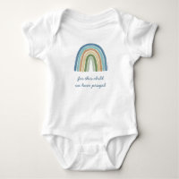 Voor dit kind hebben we Boho Rainbow Blue gebeden