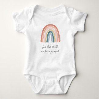 Voor dit kind hebben we Boho Rainbow Coral gebeden Romper