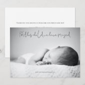 Voor dit kind hebben we de showroom geprezen bedan bedankkaart (Voorkant / Achterkant)