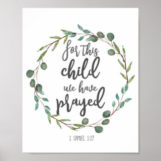 Voor dit kind hebben we decor gebeden poster