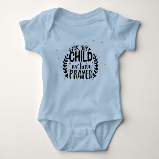 Voor dit kind hebben we gebeden baby bodysuit (Voorkant)