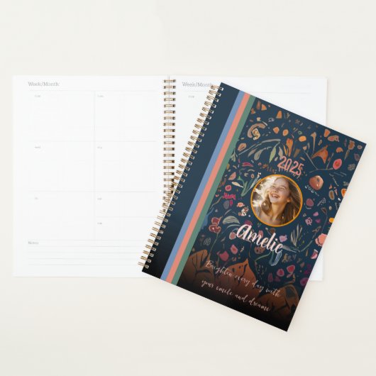 Voor Dochters, Abstracte Floral Design Foto Planner (Display)