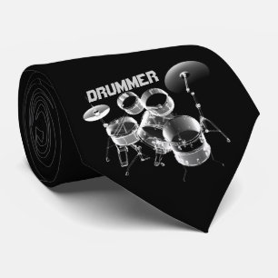 Voor drummers Gepersonaliseerde cadeaus Stropdas