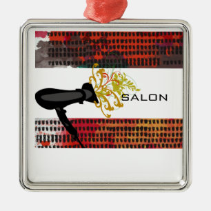 Voor een Abstracte bladerdroger met haarstijllijst Metalen Ornament