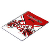 Voor een Cheerleader - Rood, wit en zwart Notitieboek (Linkerzijde)