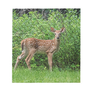 Voor een hek notitieblok