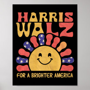 Voor een helderder Amerika Retro Zon voor kinderen Poster