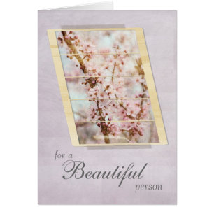 Voor een mooie persoon Cherry Blossom Floral
