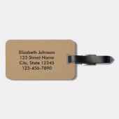 Voor een ontwerp met ruwschacht bagagelabel (Achterkant horizontaal)