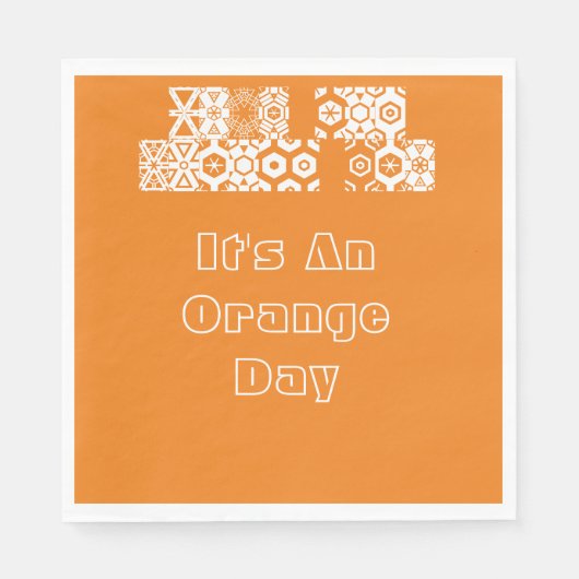 Voor een Oranje dag Servetten (Voorkant)