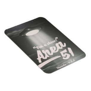 "Voor een show" Area 51 mono poster Magneet