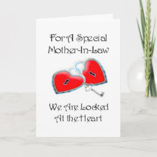 Voor een speciaal schoonmoeder gedicht met afbeeld kaart