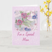 Voor een Speciale Kaart van het Moederdag Mum (Gele Bloem)