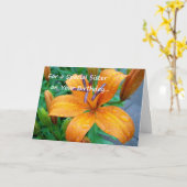 Voor een speciale zus op je verjaardag... kaart (Gele Bloem)