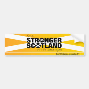 Voor een sterker Schotland binnen het Verenigd Kon Bumpersticker