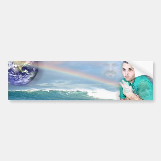 voor een stijl met liefde bumpersticker (Voorkant)