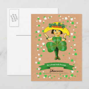 Voor een Sweet Irish Princess St. Patrick's Day Briefkaart