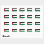 Voor een vrije palestine! ronde sticker (Vel)