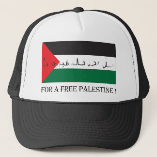 Voor een vrije palestine! trucker pet