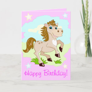 Voor een zeer speciaal meisje met een Happy Horse- Kaart