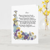 Voor een zoon... kaart (Gele Bloem)