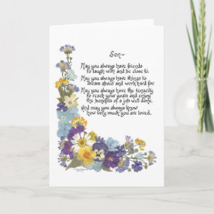 Voor een zoon... kaart