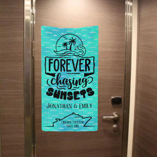 Voor eeuwig achtervolgen Zonsondergangen koppels c Spandoek