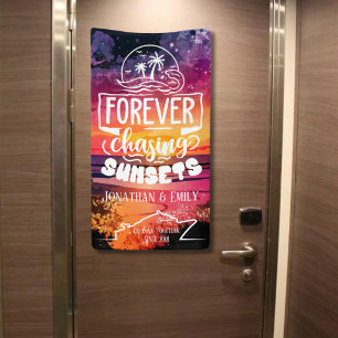 Voor eeuwig achtervolgen Zonsondergangen koppels c Spandoek