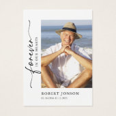 Voor eeuwig in ons hart begrafenis gebed Kaart (Voorkant)