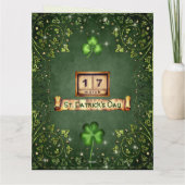 Voor elk petal op de Shamrock St Patrick's Day Kaart (Achterkant)