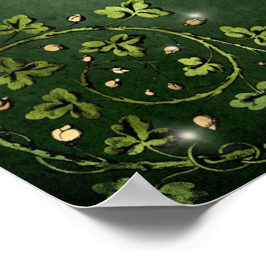 Voor elk petal op het Shamrock - Irish Gezegde Poster (Hoek)