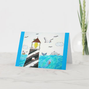 Voor elke kattever - " een dag op het Zee " Kaart