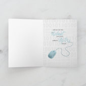 voor Employee Funny Birthday Computer Guy Kaart (Binnen)