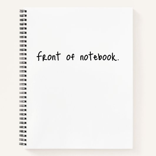 Voor en achter Notitieboek (Voorkant)