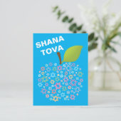 🕎  [voor en achter] Shana Tova Briefkaart (Staand voorkant)