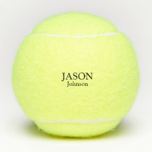 Voor- en achternaam gepersonaliseerd tennisballen