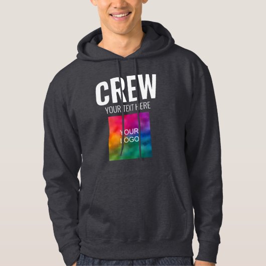 Voor- en achterontwerp Voeg hier Logo tekst toe Ma Hoodie (Voorkant)