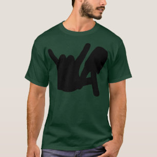 Voor- en achterzijde LA Rocks Silhouet Zwart T-shirt