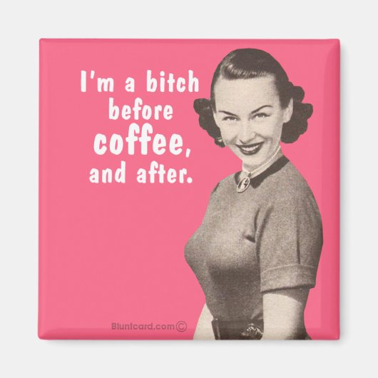 Vóór en na de koffie magneet (Voorkant)