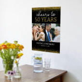 Voor en na Golden Wedding Jubileum Folie Afdrukken (Laag (Keuken))